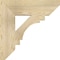 Ekena Millwork Merced Slat Rough Sawn Bracket, Douglas Fir, 6"W x 24"D x 24"H BKT06X24X24MRC06RDF - alternate 2